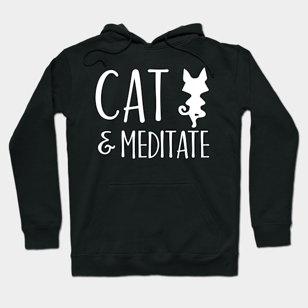 Cat & Meditate Hoodie by catees93